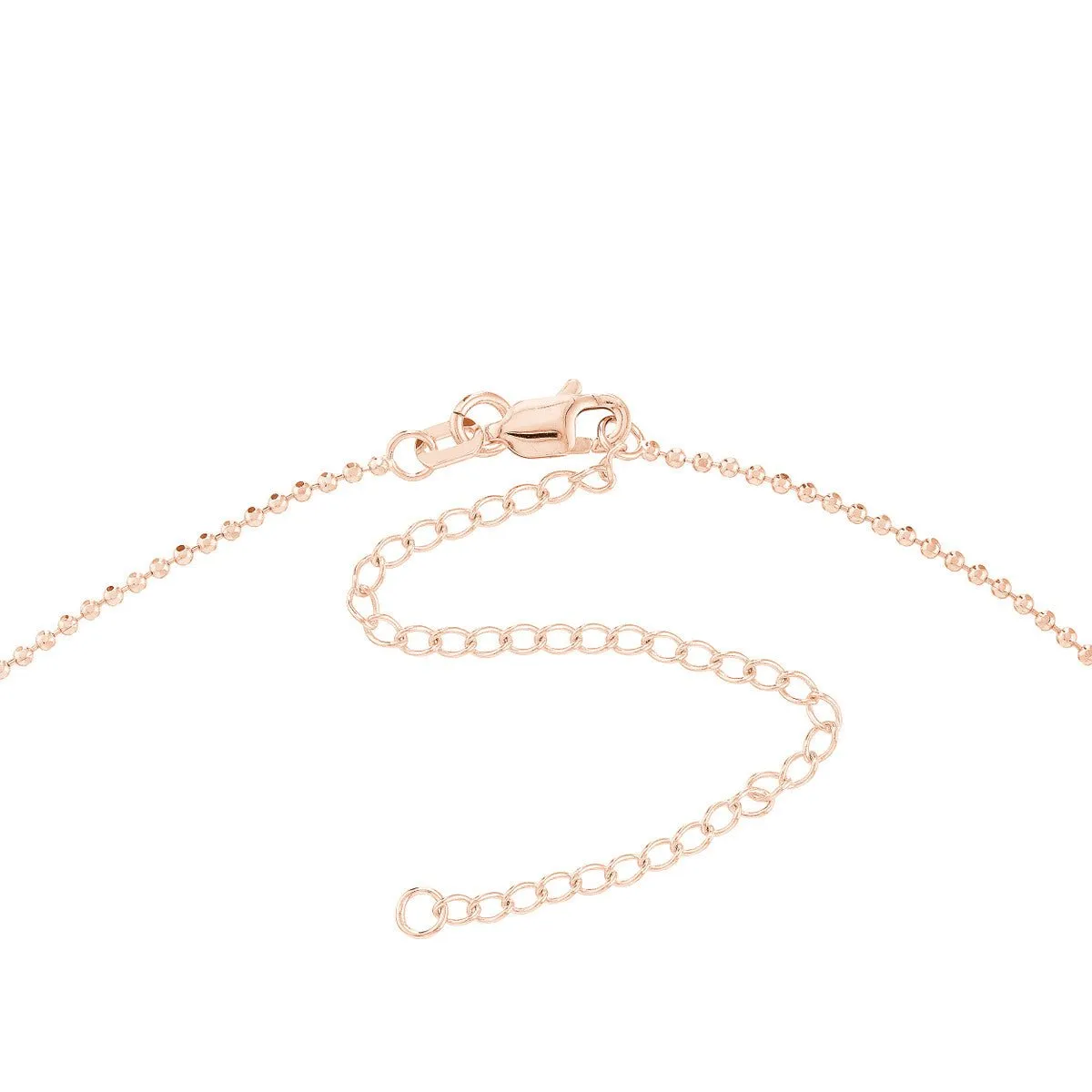 14K Gold Diamond-Cut Bead Choker Chain