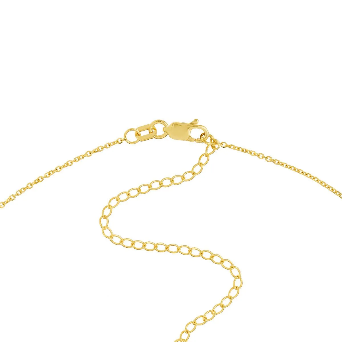 14K Gold Diamond-Cut Cable Choker Chain