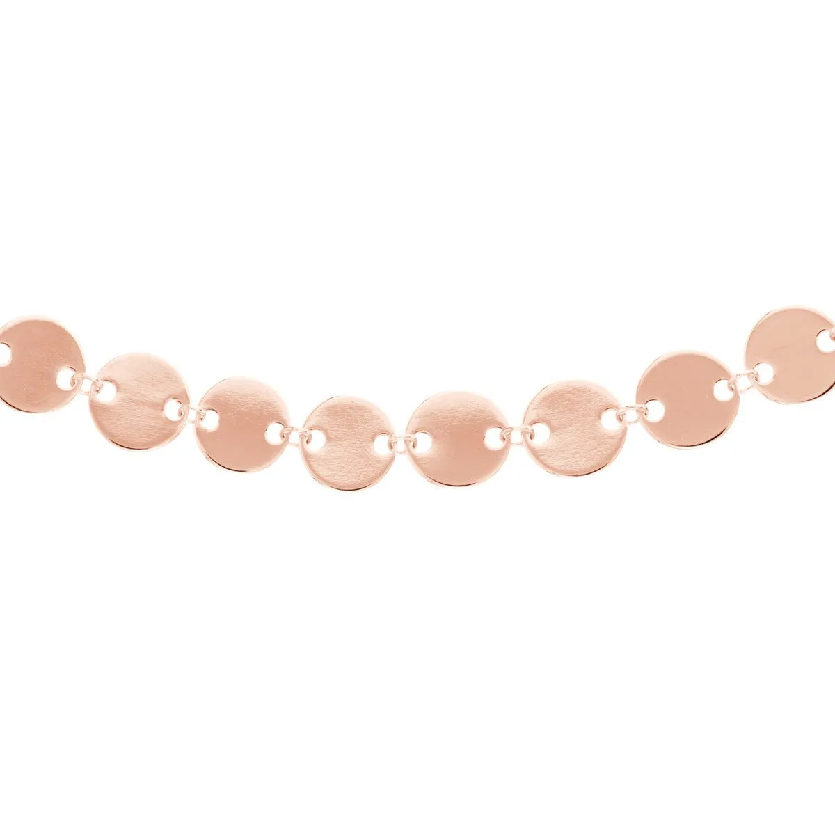 14K Gold Full Disc Station Adjustable Choker
