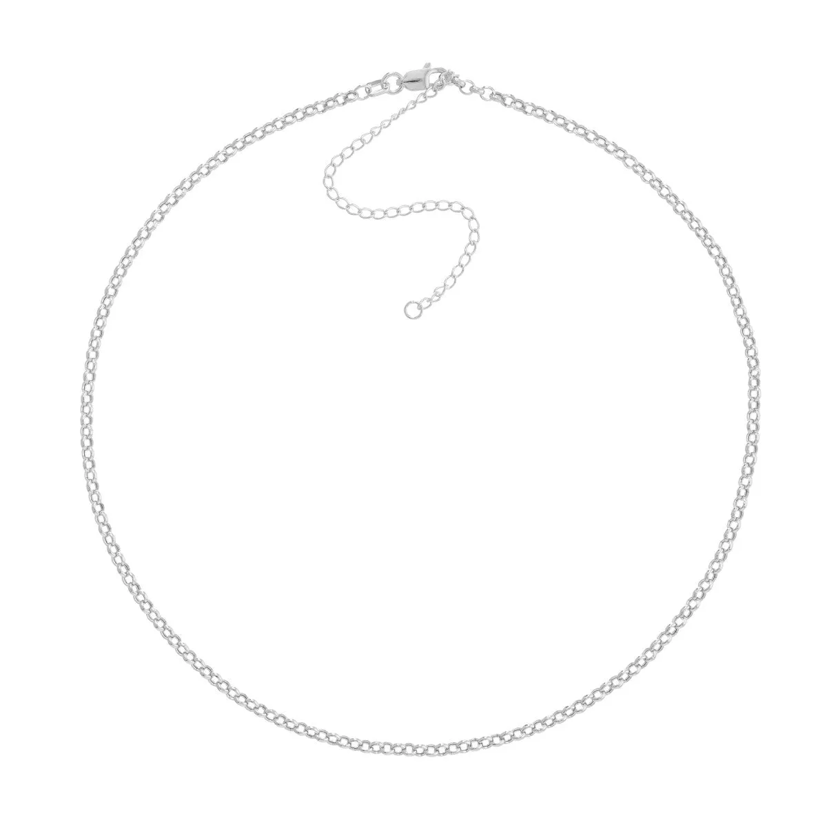 14K Gold Rolo Choker Chain