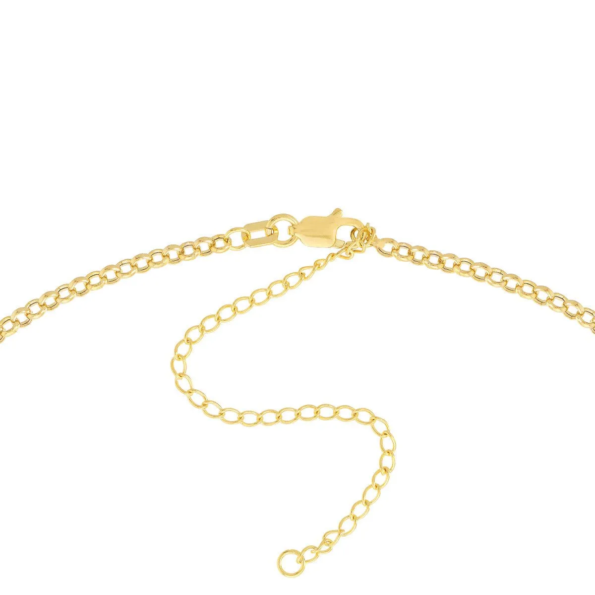 14K Gold Rolo Choker Chain