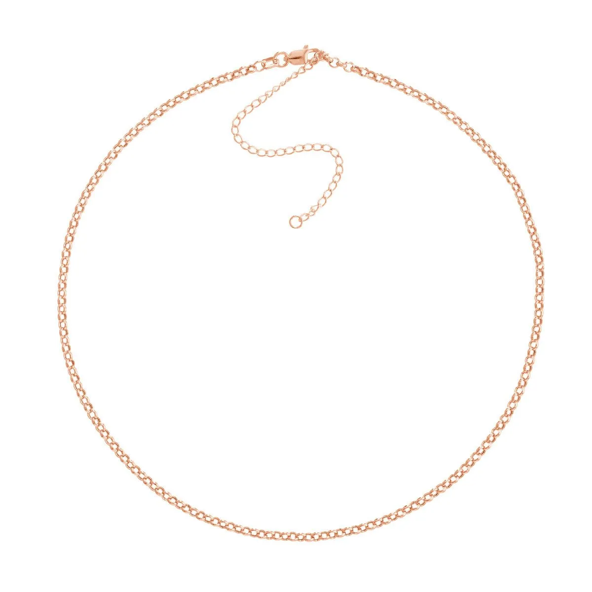 14K Gold Rolo Choker Chain