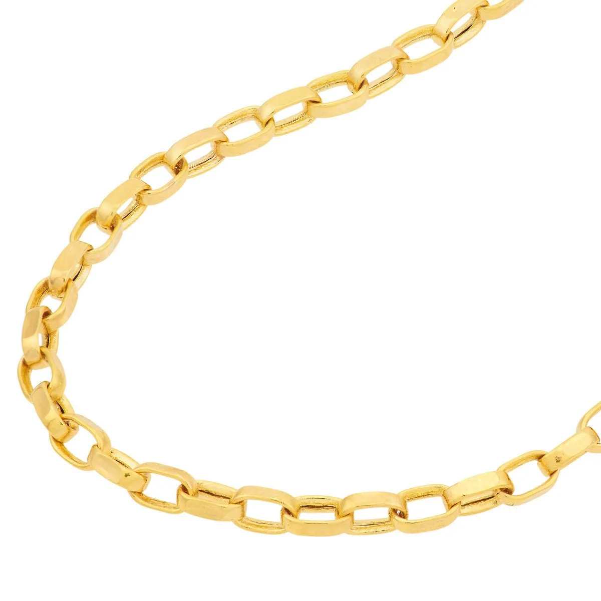 14K Yellow Gold Mini Rectangular Link Choker