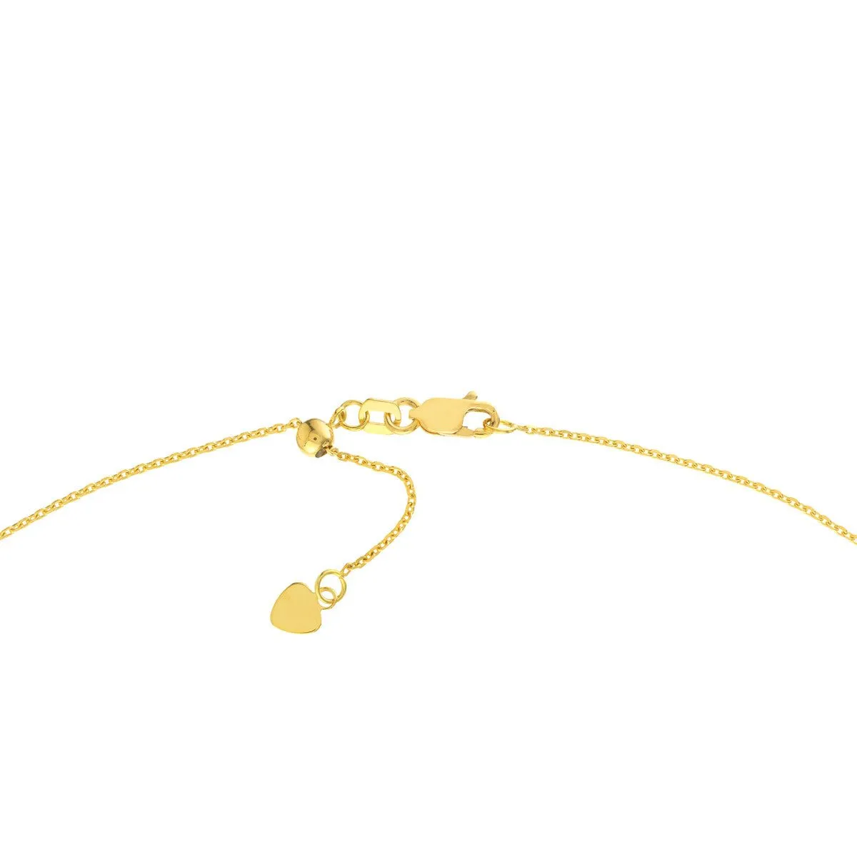 14K Yellow Gold Turquoise Enamel Station and Dangle Choker