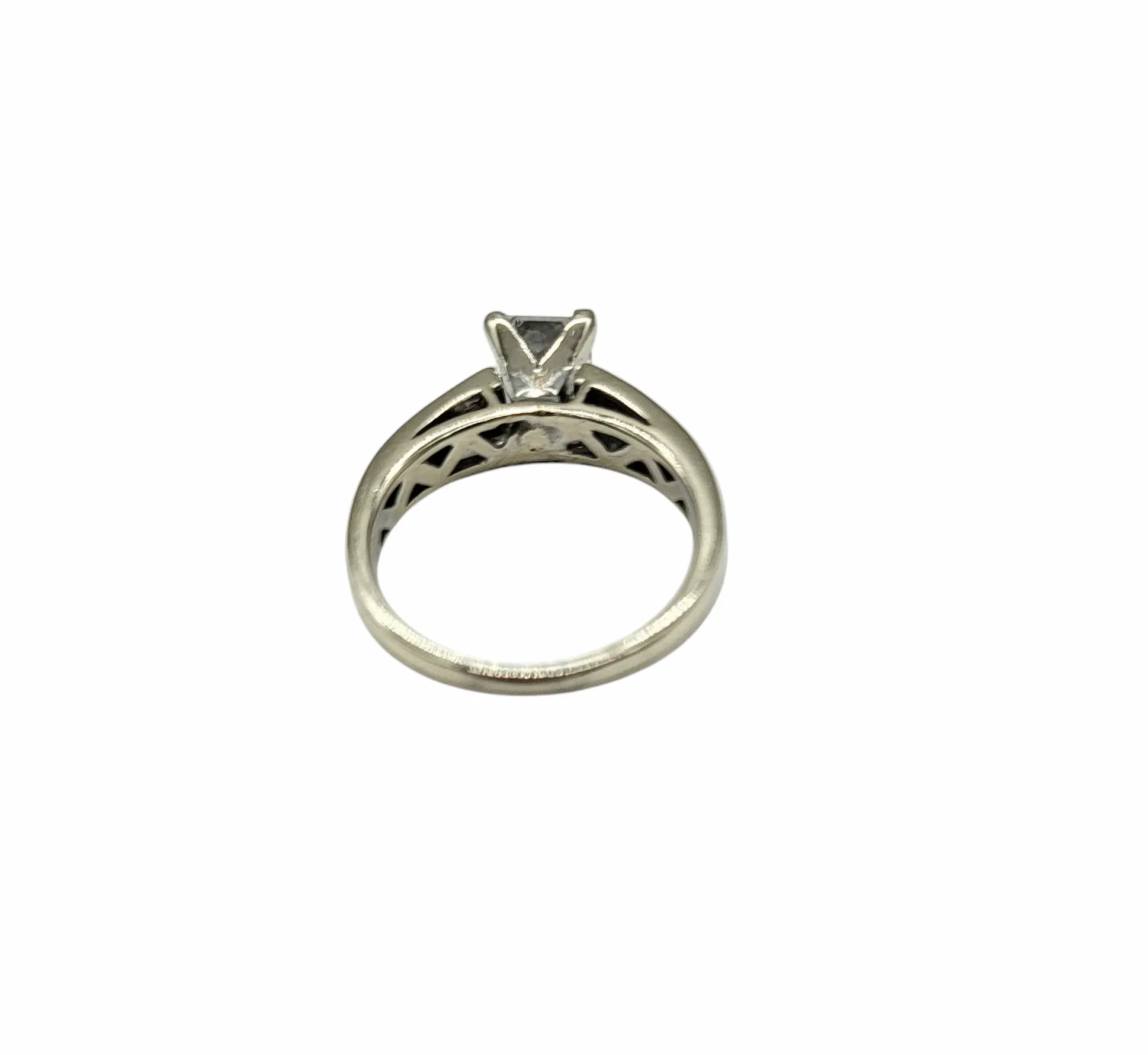 1.52 Carat Total Weight Princess Cut Engagement Ring
