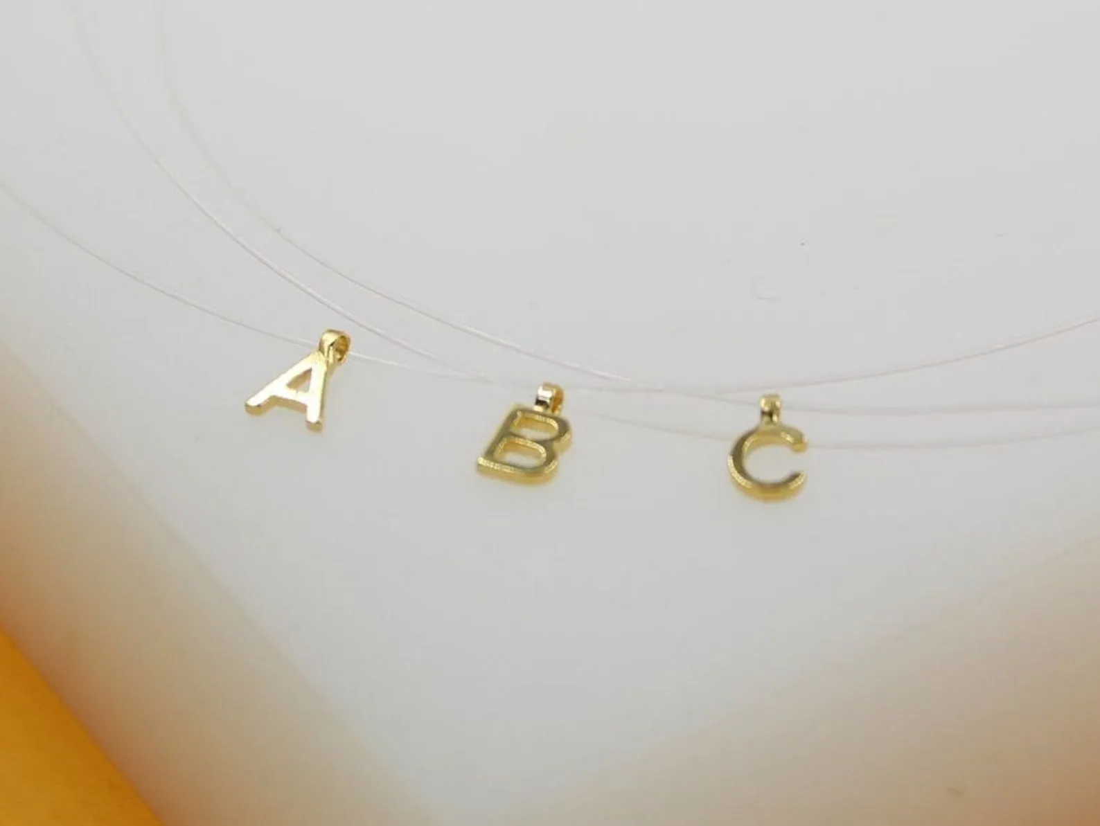 18K Gold Filled Initial Letter Choker (H159)