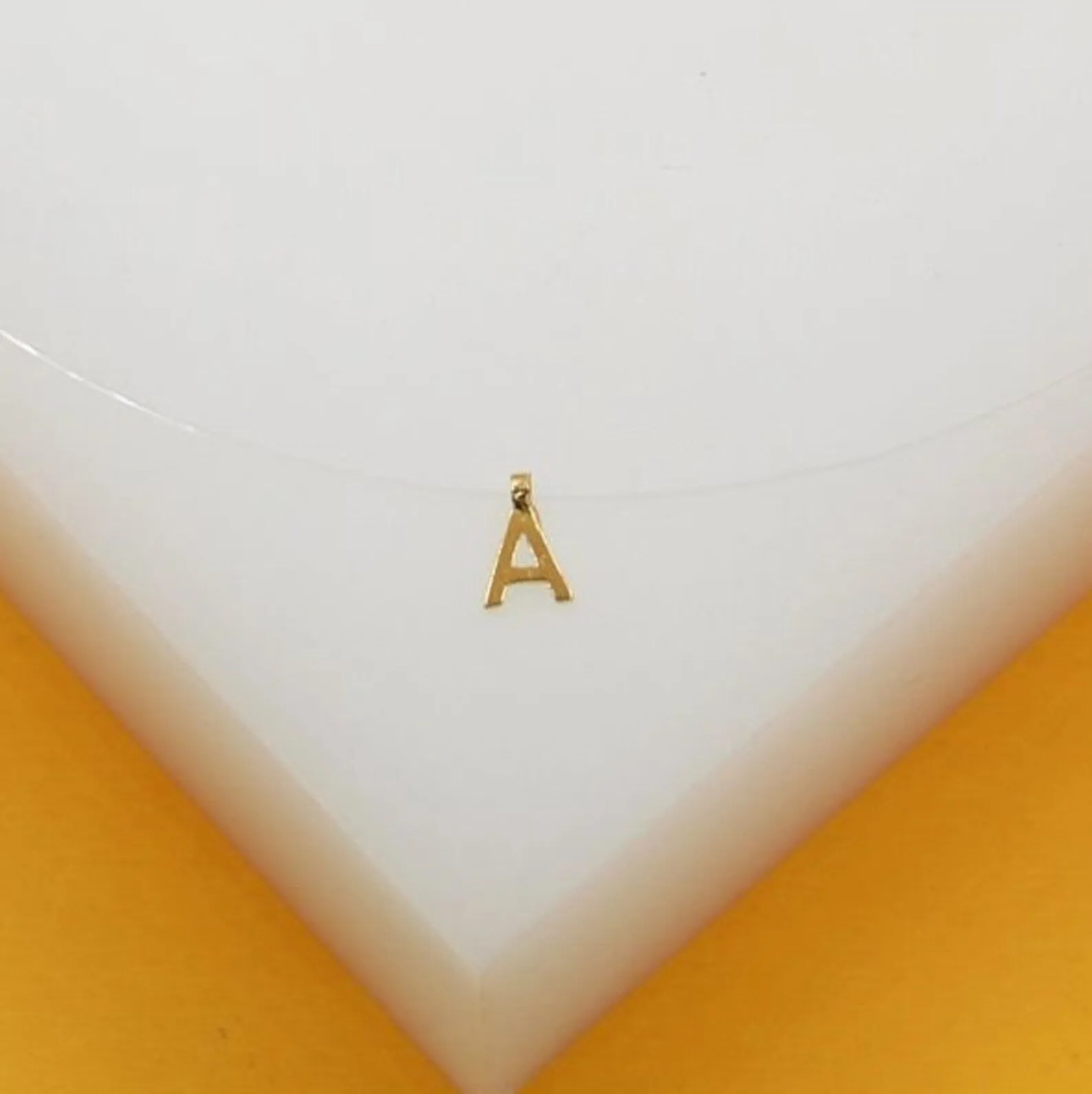 18K Gold Filled Initial Letter Choker (H159)