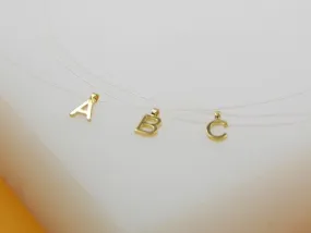 18K Gold Filled Initial Letter Choker (H159)