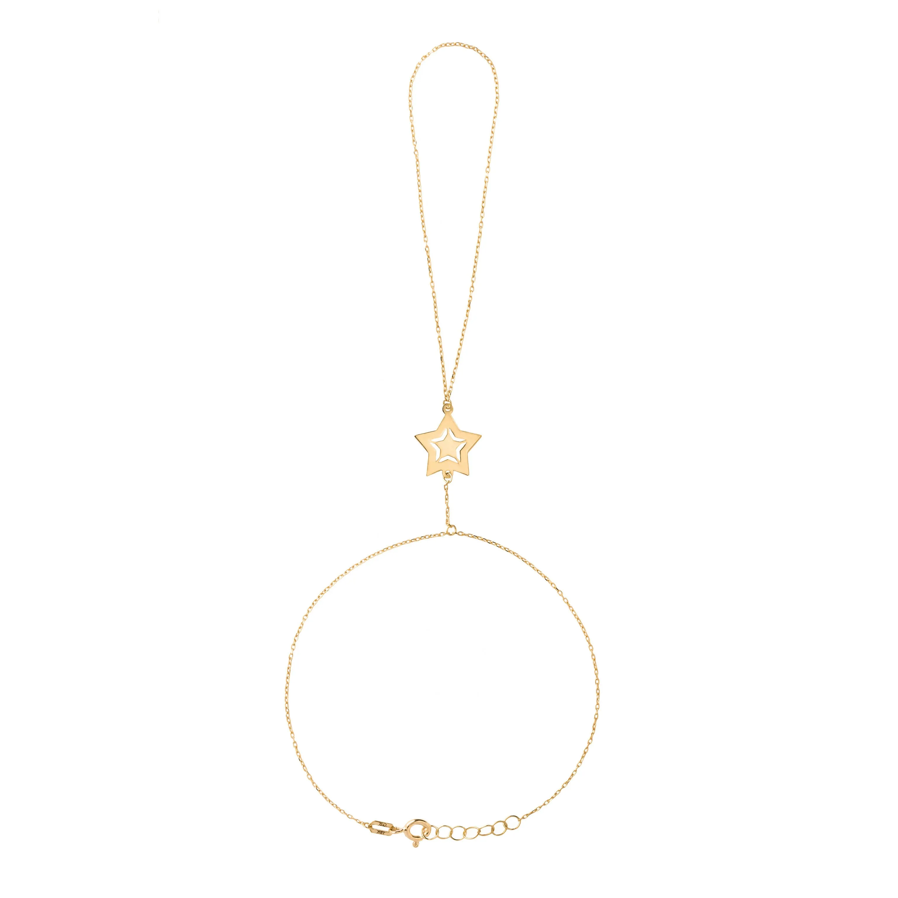 18K Gold Uno Star Hand Chain - Garo Boyadjian