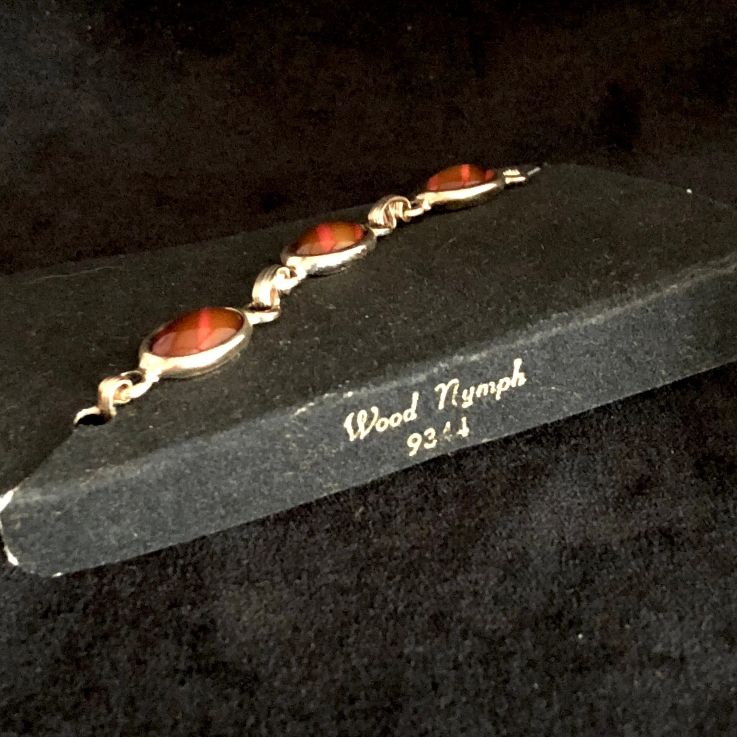 1970 Sarah Coventry Wood Nymph Bracelet