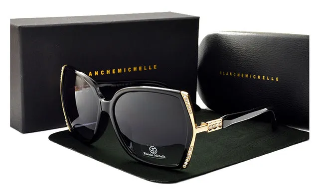 2018 New High Quality Polarized Sunglasses Women Brand Designer UV400 Sunglass Gradient Lens Driving Sun Glasses Original Box