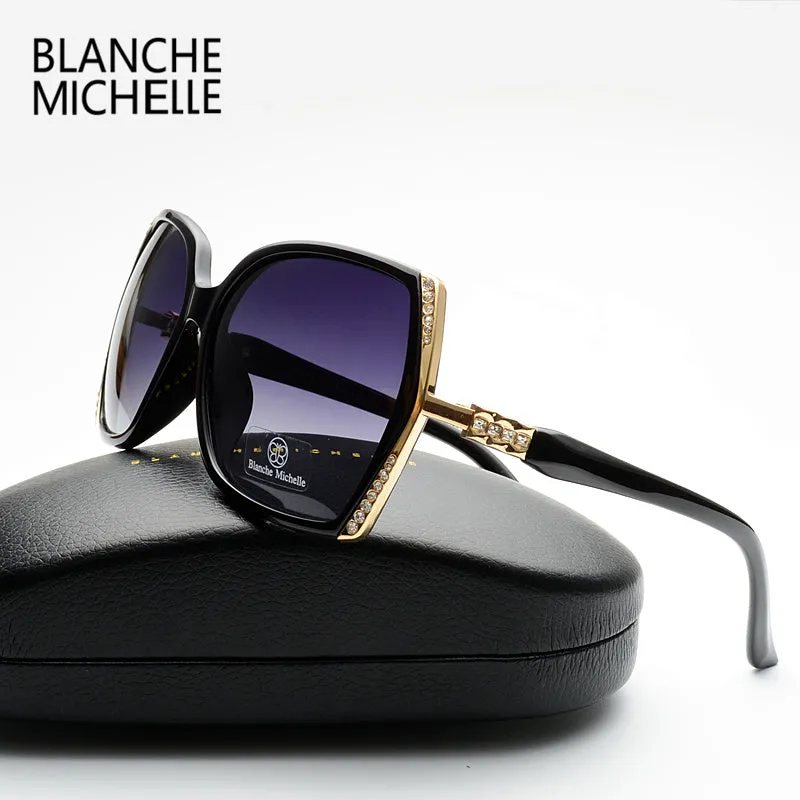2018 New High Quality Polarized Sunglasses Women Brand Designer UV400 Sunglass Gradient Lens Driving Sun Glasses Original Box