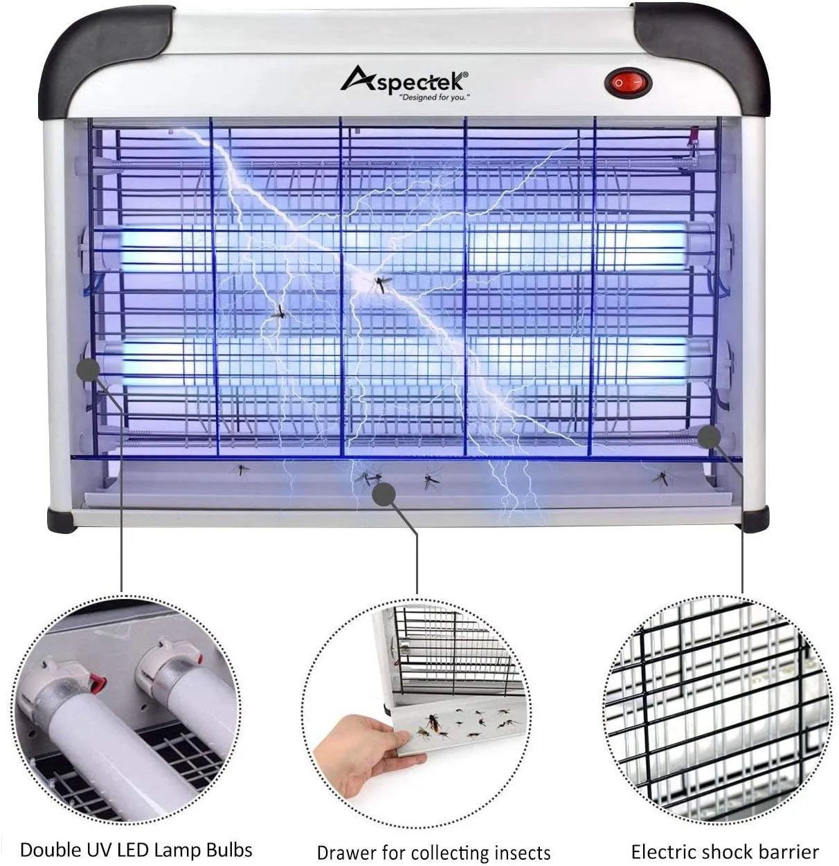 20W Electronic Bug Zapper, Insect Killer