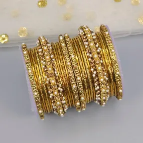 26 Pcs Gold Metal bangle set