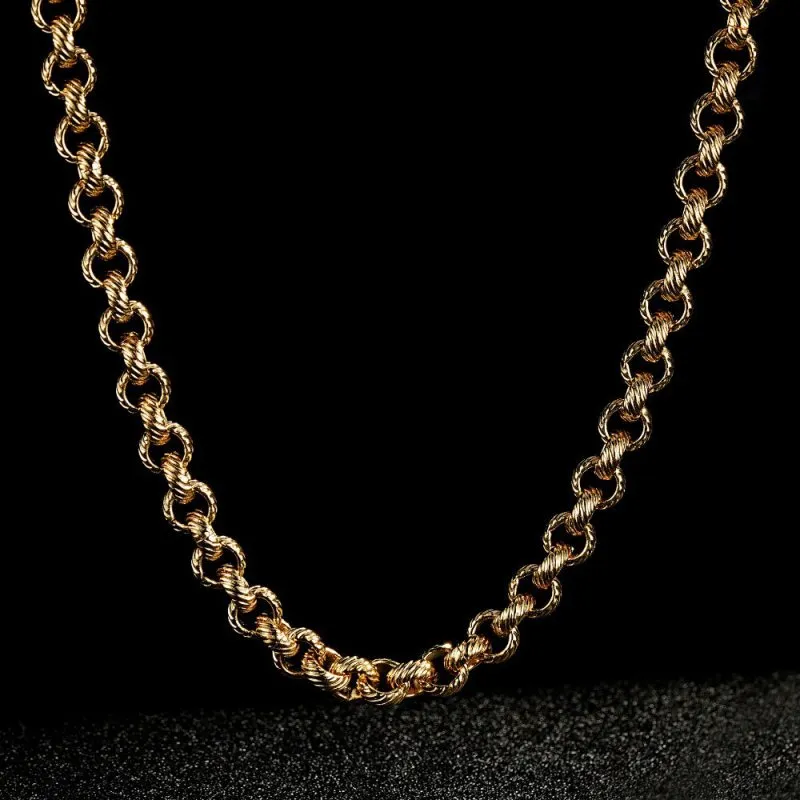 9mm Gold Lined Pattern Belcher Set 8/22 Inches