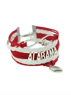 Alabama football bracelet