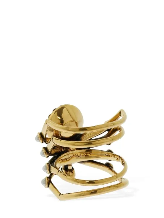 Alexander McQueen   Spider brass ring 