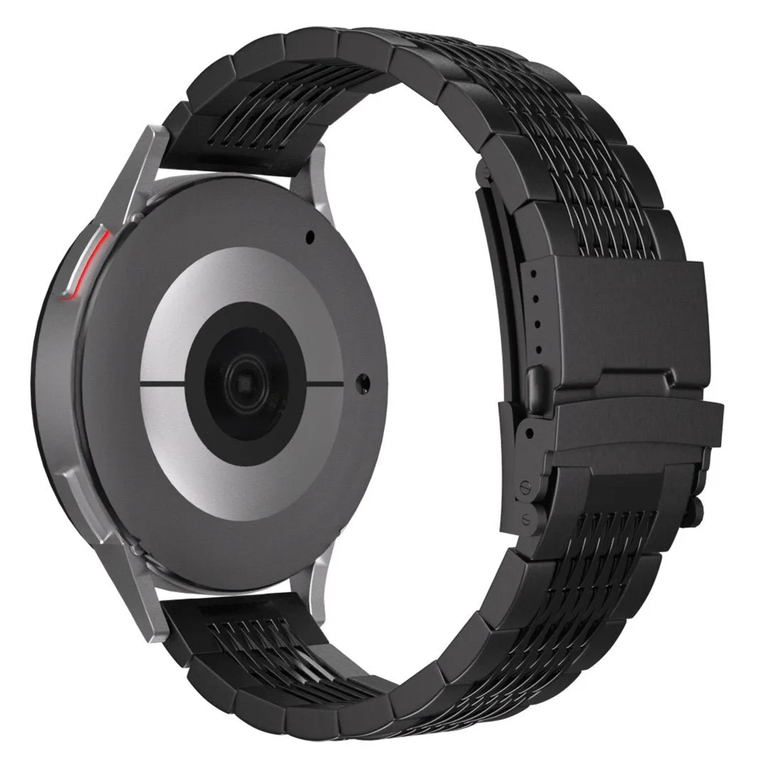 Amazfit Bip U (Pro) Luxury Steel Chain Strap (Black)
