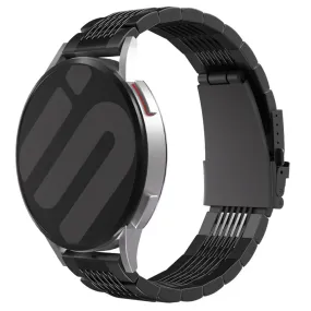 Amazfit Bip U (Pro) Luxury Steel Chain Strap (Black)