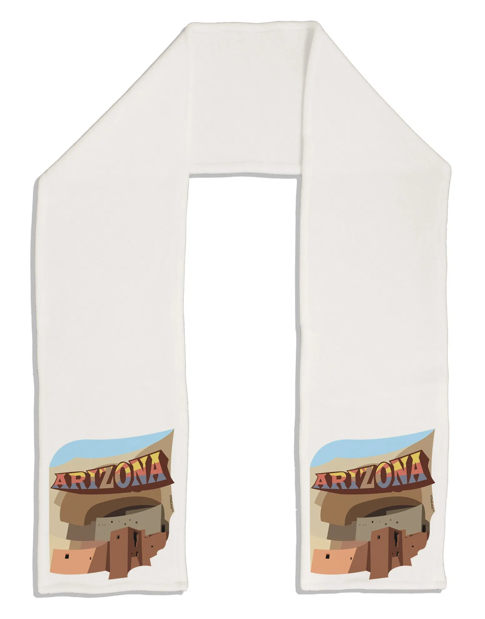 Arizona Montezuma Castle Adult Fleece 64&#x22; Scarf