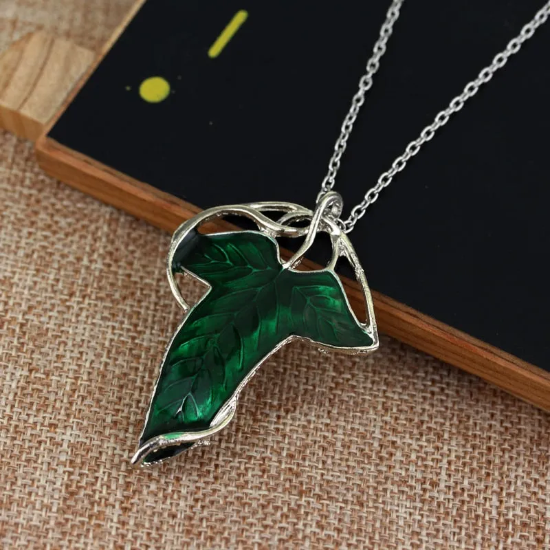 Arwen Evenstar Necklace The Elves Princess Fashion Crystal Silver Color Cubic Zirconia Stone Pendant For Women