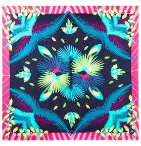 Bali Palms Oversized Silk Scarf