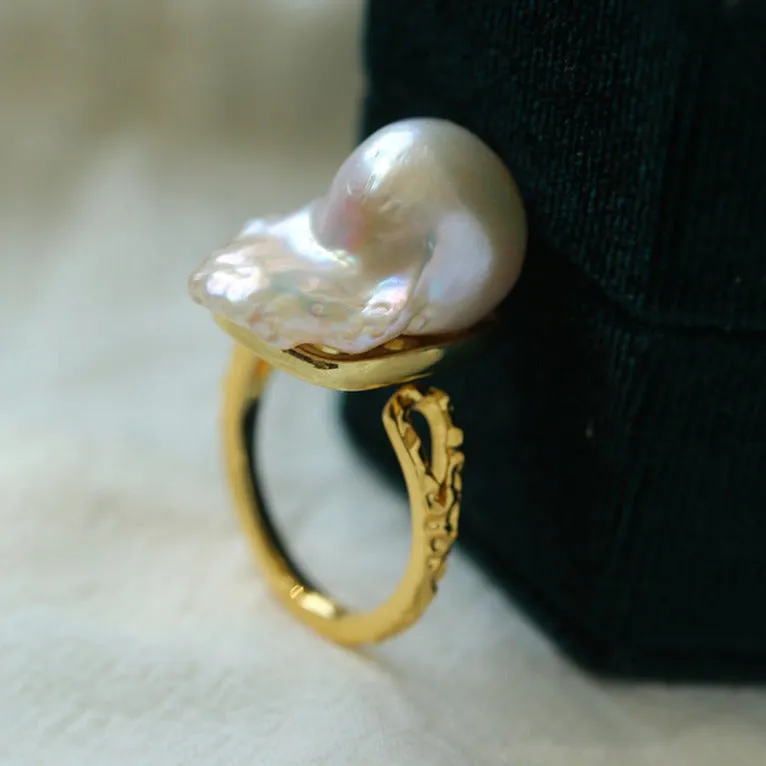 Baroque Freshwater Pearl Ring