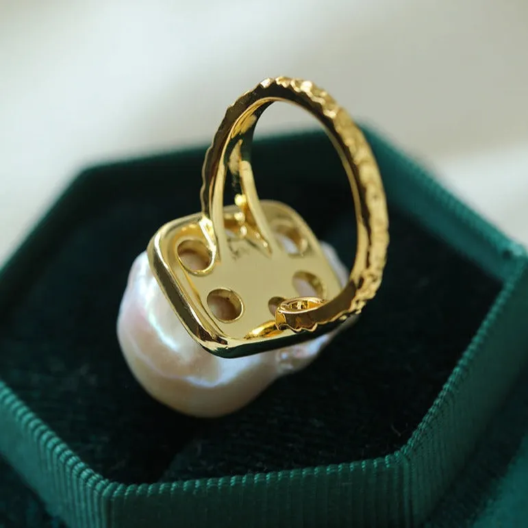 Baroque Freshwater Pearl Ring