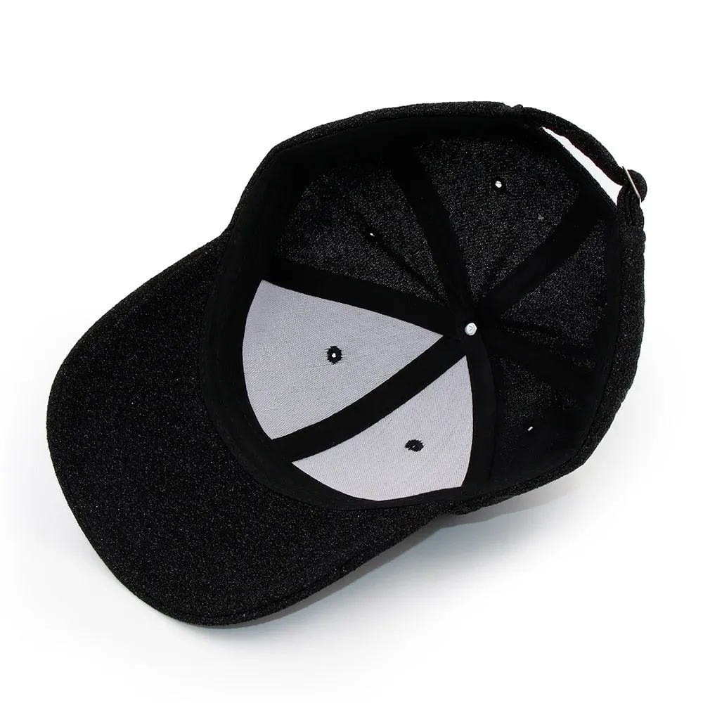Baseball Cap Snapback Caps For Women Summer Hip Hop Messy Bun Sequins Shine Mesh Trucker Hat Girl KOEPBAS002 Hats