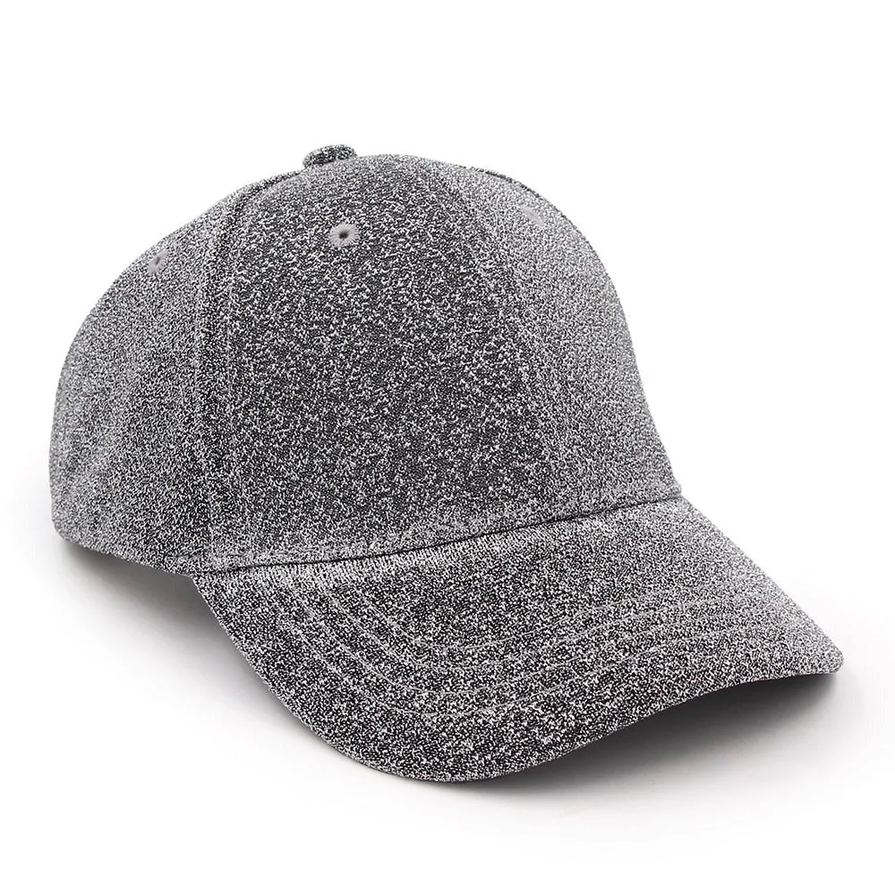 Baseball Cap Snapback Caps For Women Summer Hip Hop Messy Bun Sequins Shine Mesh Trucker Hat Girl KOEPBAS002 Hats