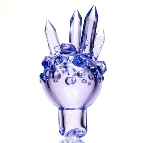 Based Glass - Crystal Growth Spinner Cap - Purple Rain