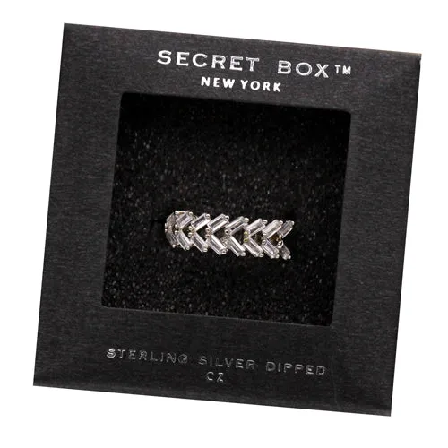 Bentley Baguette Ring Silver Dip