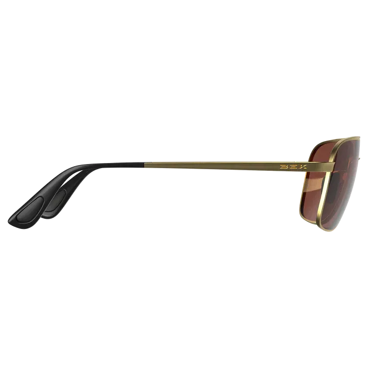 BEX Mach Matte Gold/Brown Sunglasses - S115MGB