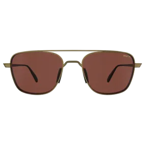 BEX Mach Matte Gold/Brown Sunglasses - S115MGB