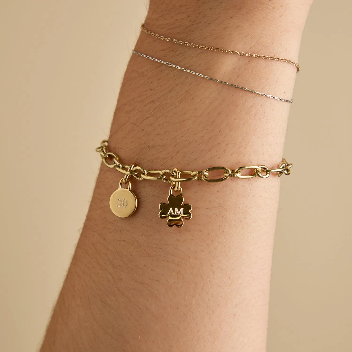 Bold Link Chain Bracelet in Gold
