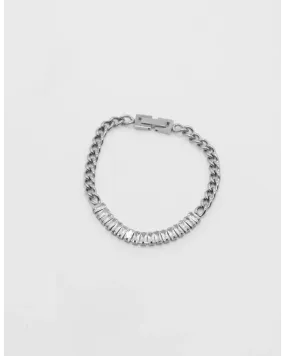 Bracelet - Chain w/ Cubic Zirconia Silver