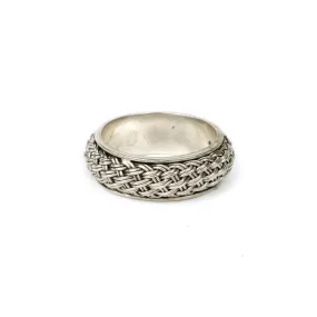 Braided Sterling Silver Ring From Bali, Indonesia