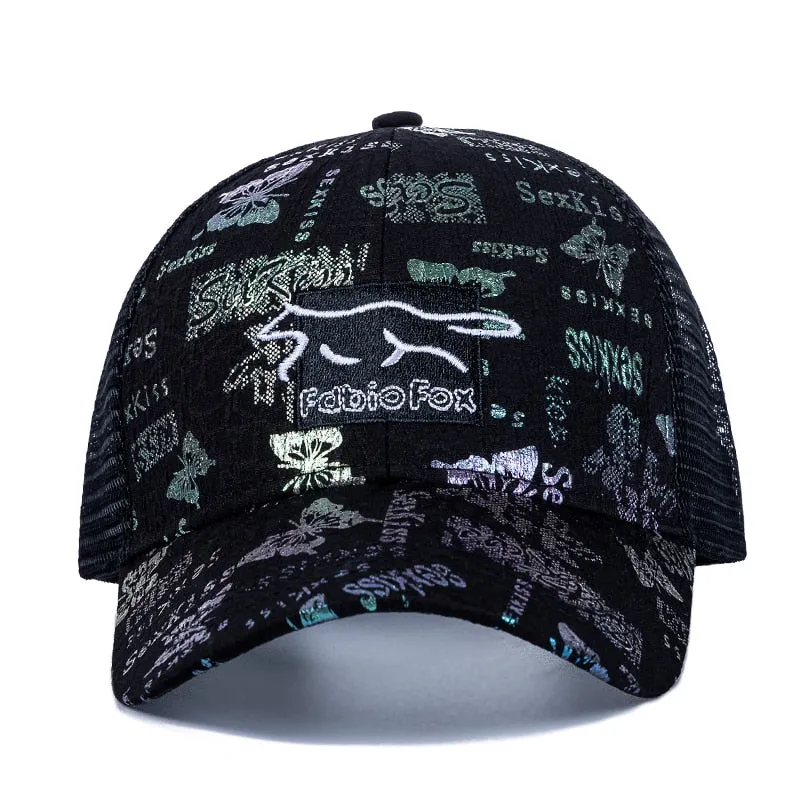 Brand Stylish Cotton Trucker Hat For Women Fashion Fox Animal Print Baseball Cap Female Outdoor Popular Great Summer Hat Cap