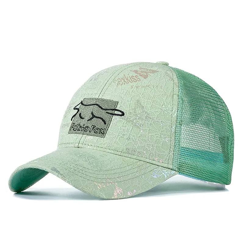 Brand Stylish Cotton Trucker Hat For Women Fashion Fox Animal Print Baseball Cap Female Outdoor Popular Great Summer Hat Cap