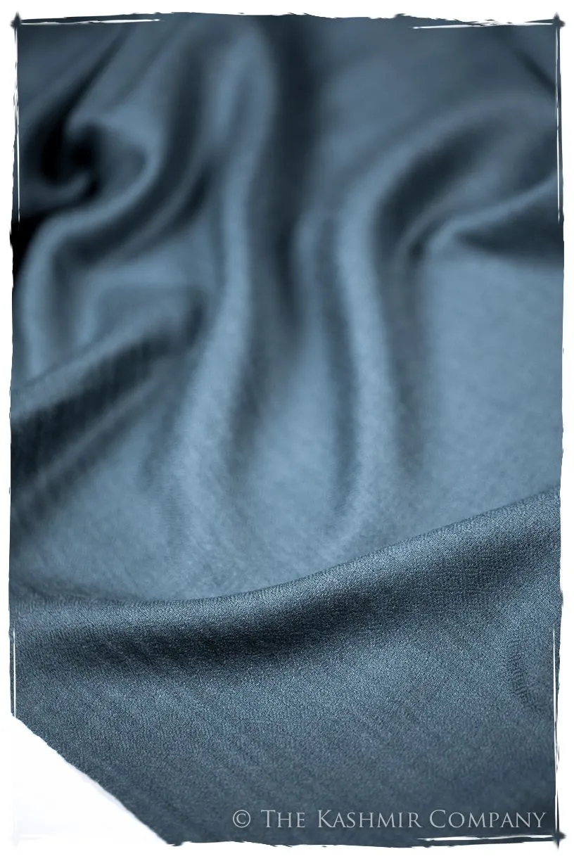 Bul Bul Colonial Blue Kashmir Wool Scarf