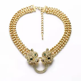 Cari Panther Knocker Necklace