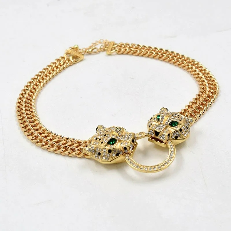 Cari Panther Knocker Necklace