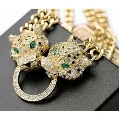 Cari Panther Knocker Necklace