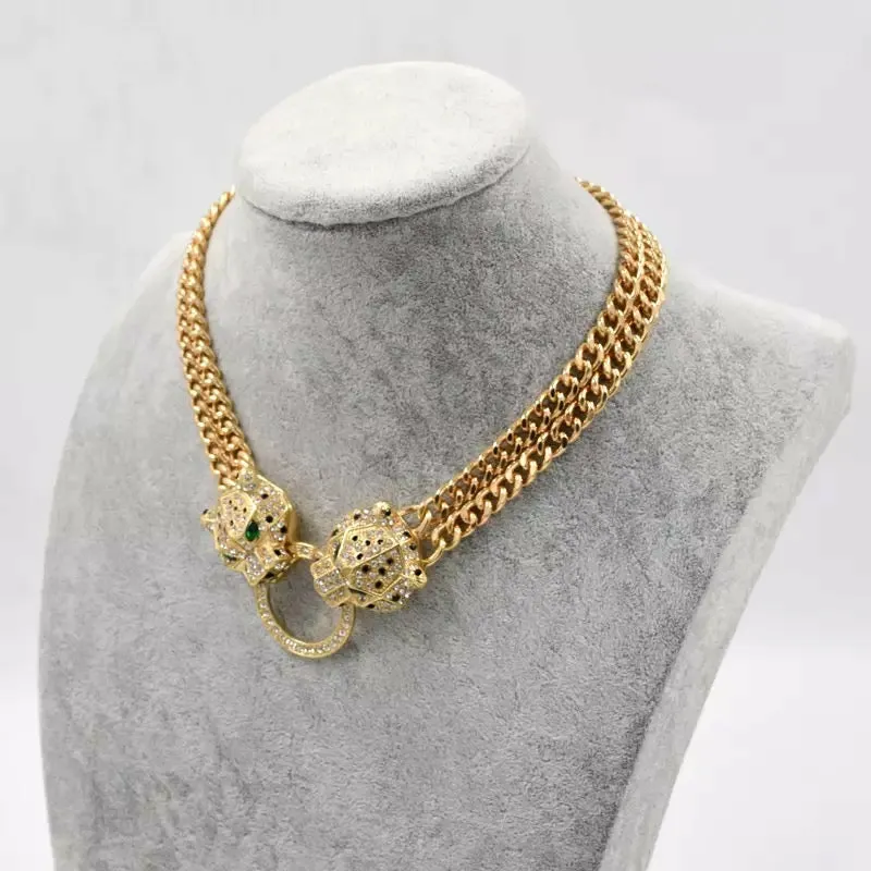Cari Panther Knocker Necklace