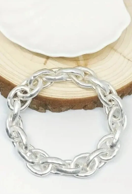 CB2159 Link Chain Stretch Bracelet