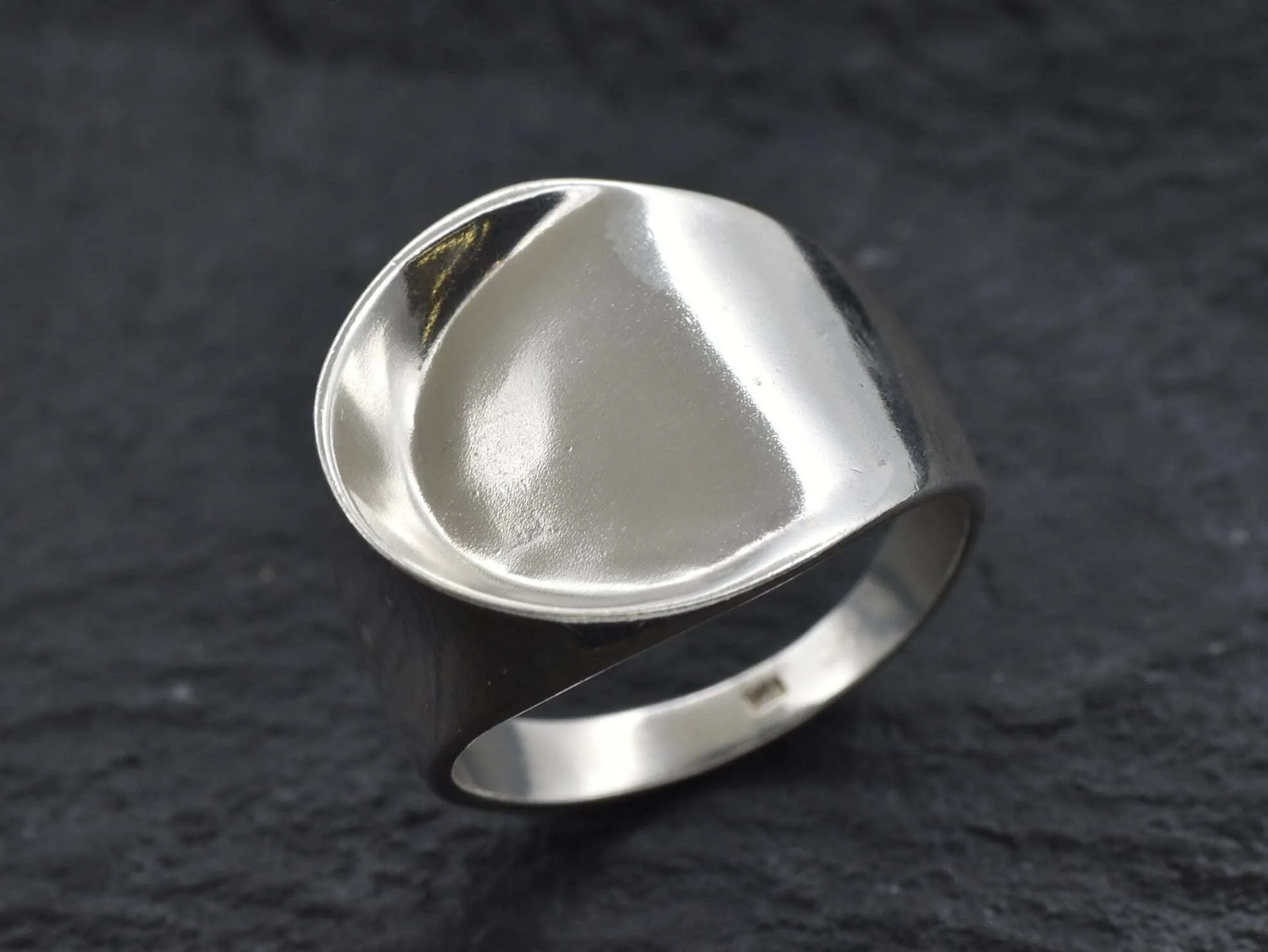Chunky Silver Ring - Artistic Silver Ring - Unisex Silver Ring