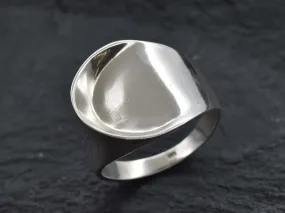 Chunky Silver Ring - Artistic Silver Ring - Unisex Silver Ring