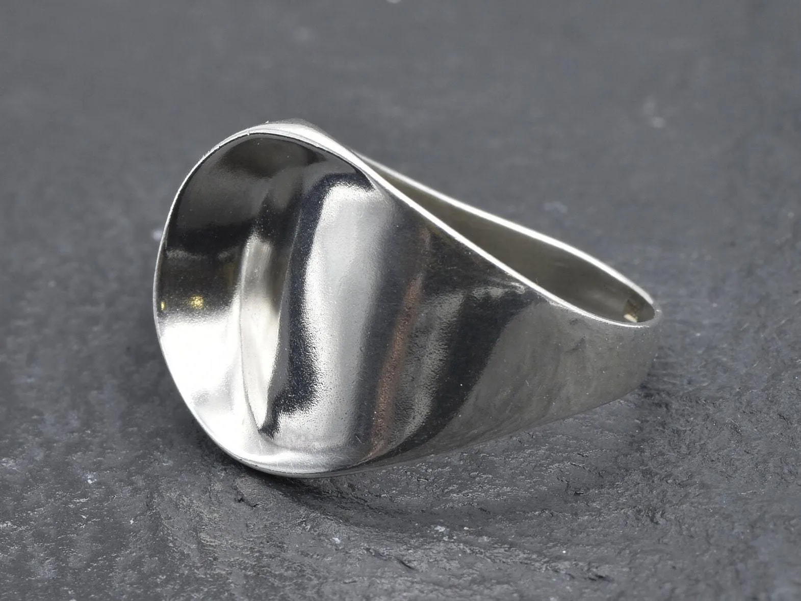 Chunky Silver Ring - Artistic Silver Ring - Unisex Silver Ring