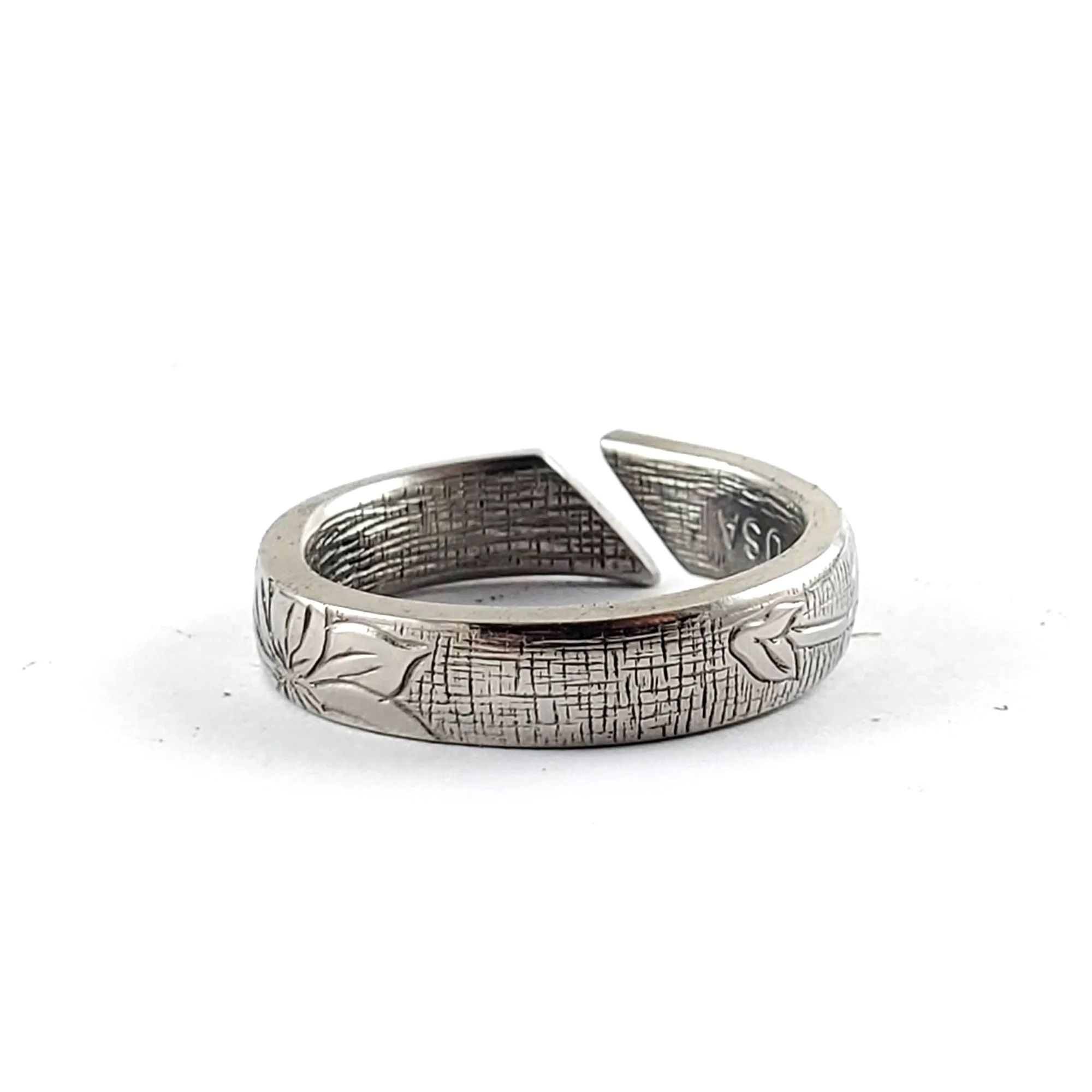 Clematis Open Shank Stainless Steel Spoon Ring