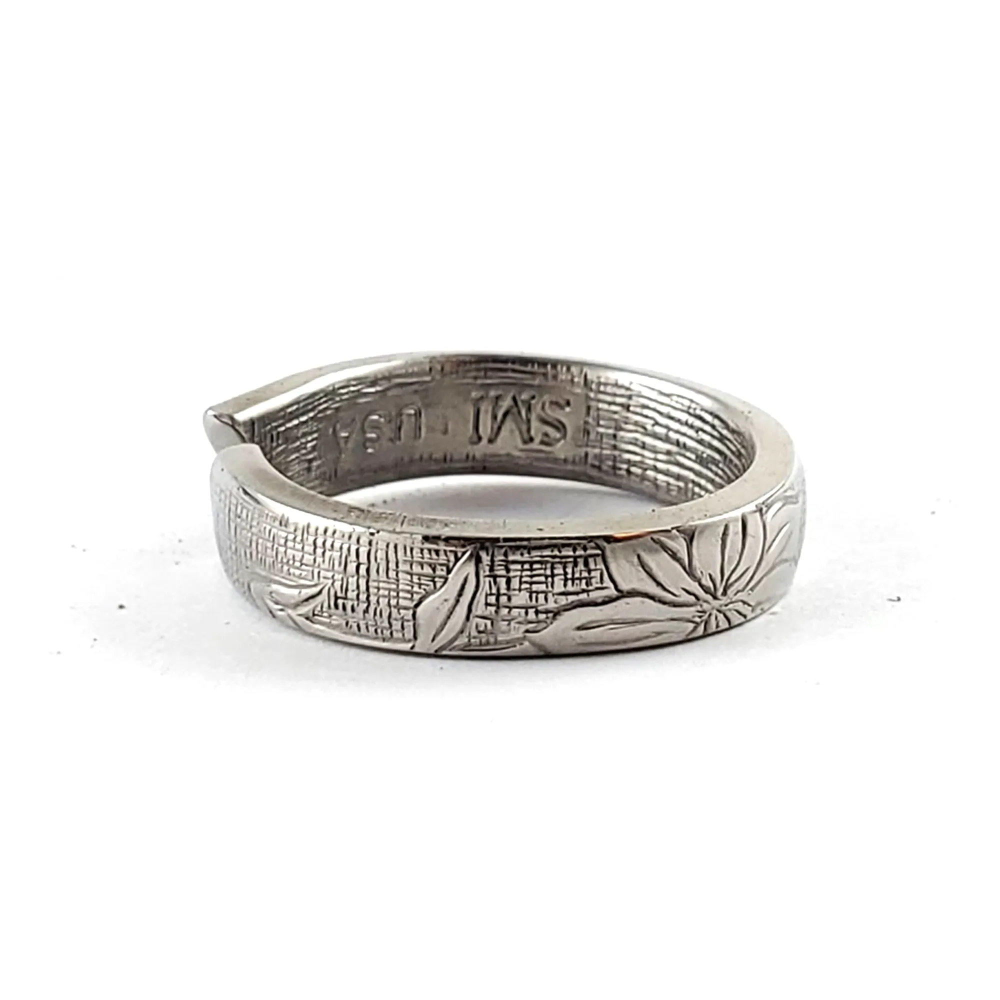Clematis Open Shank Stainless Steel Spoon Ring